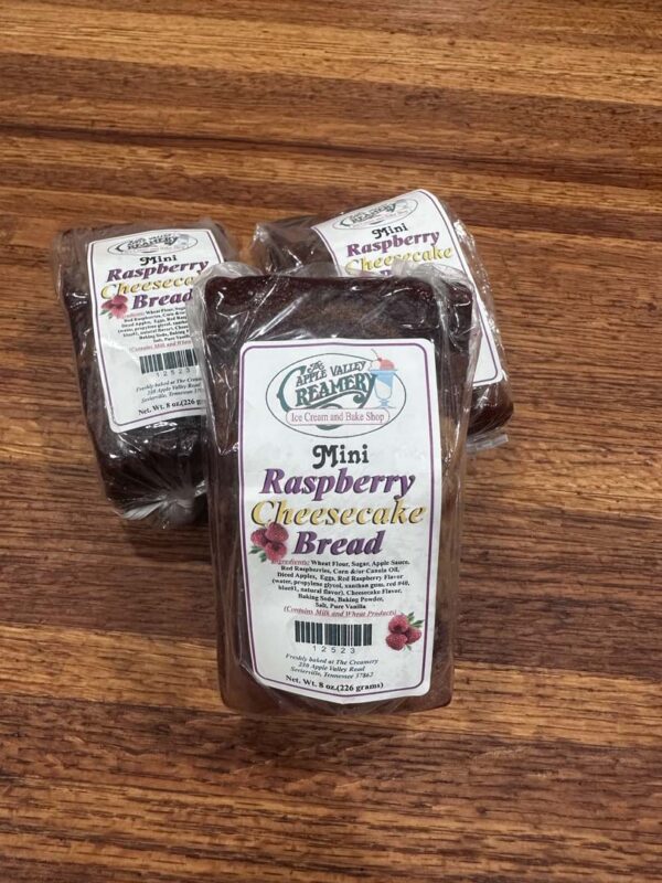 Raspberry Cheesecake Bread Mini Loaf