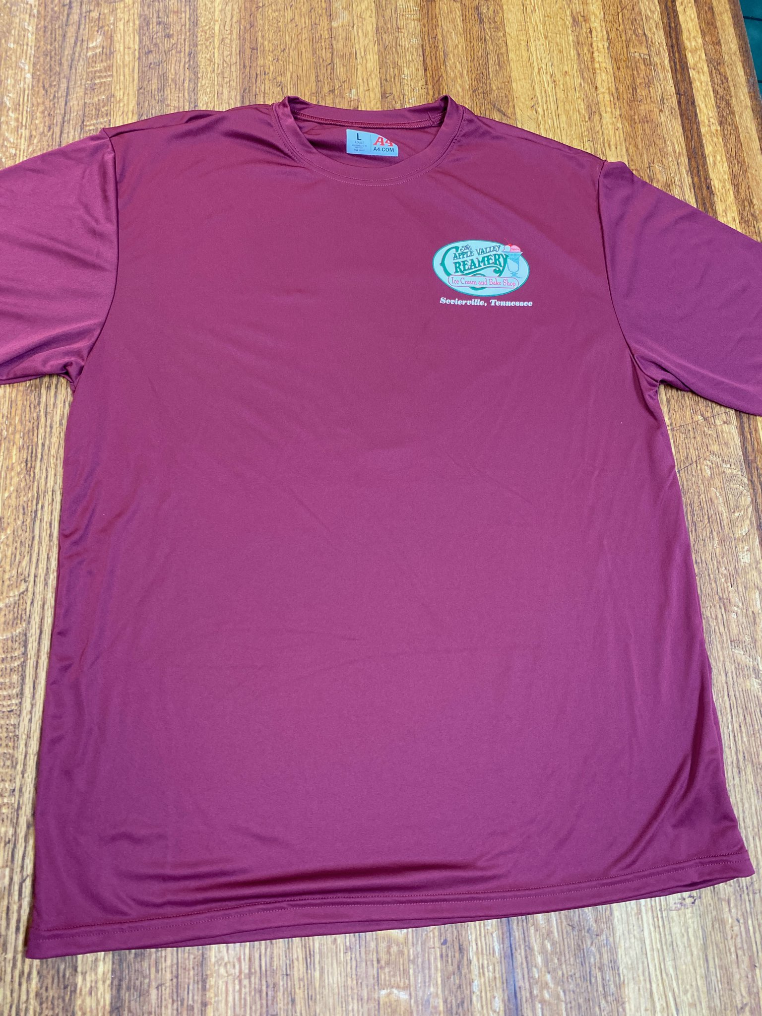 Maroon Apple Valley Creamery T-Shirt | Apple Valley Creamery